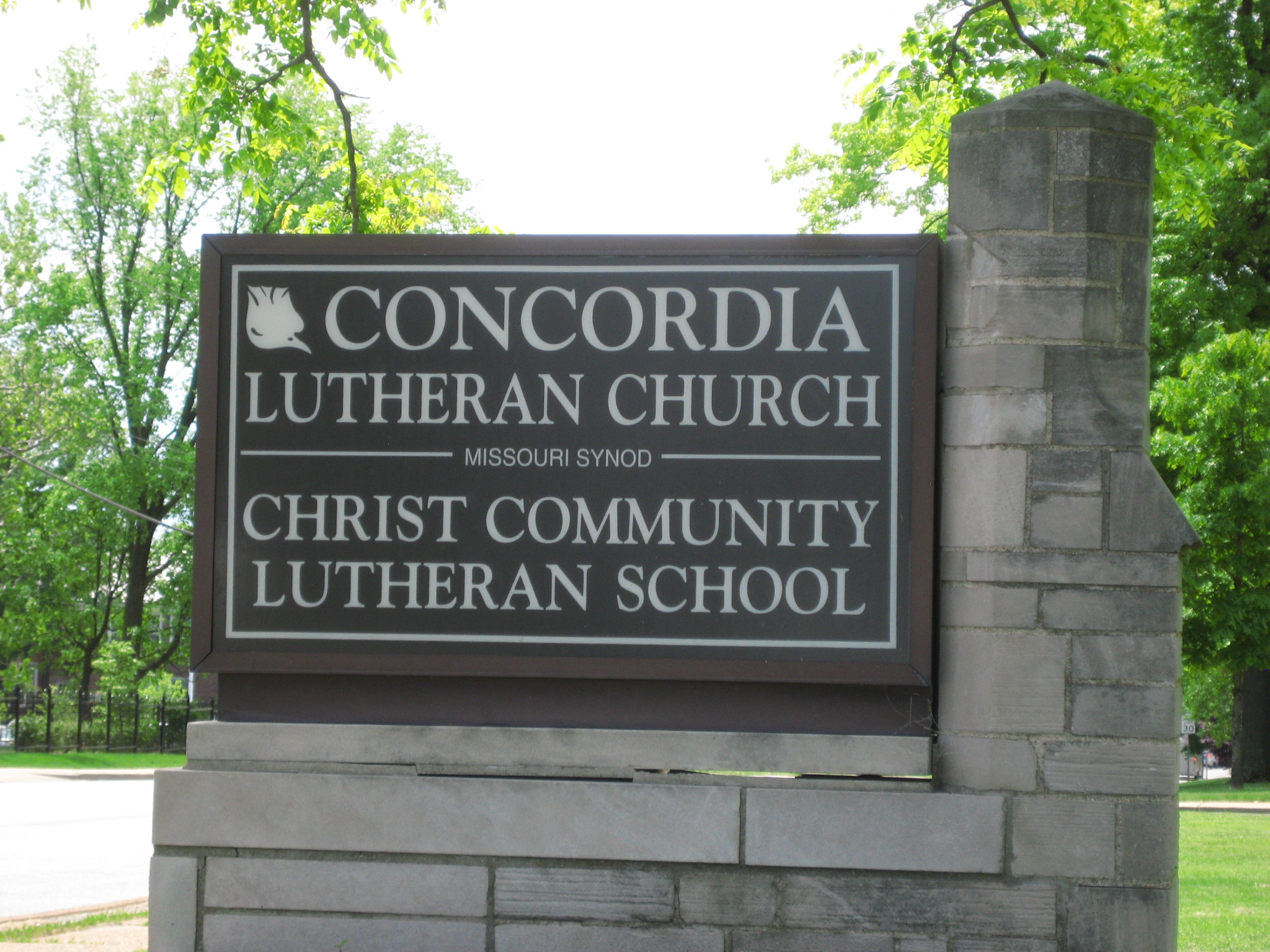Concordia Lutheran Kirkwood sign
