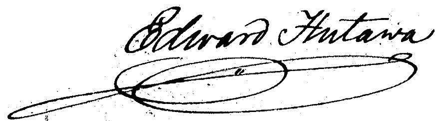 Edward Hutawa signature